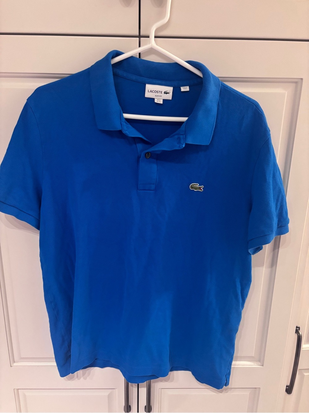 Lacoste men’s Blue Logo Polo Shirt xl